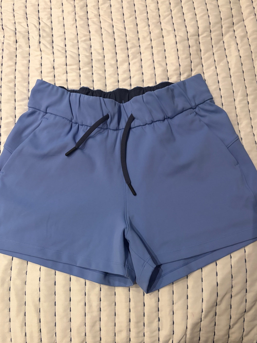 ZYIA Periwinkle Blue Athletic Drawstring Shorts